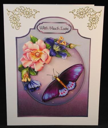 Summer Blooms Shaped Card Front with Step by Step by Yvonne Middleton