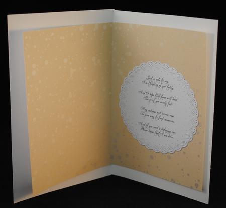 Butterfly Mason Jar Sympathy Card Insert by Yvonne Middleton