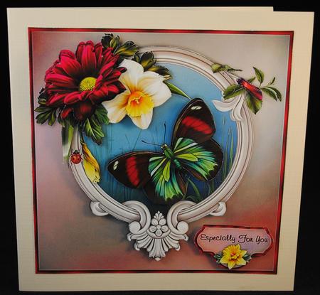 Spring Blooms 8" Square Card Mini-kit by Yvonne Middleton