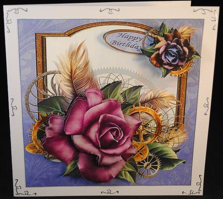 8x8 Steampunk Floral Mini Kit 1 by Yvonne Middleton