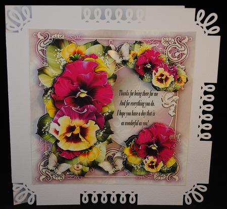 Vintage Pansy Bouquet for All Occasion Mini Kit by Yvonne Middleton