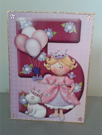 Age 5 Princess Shape Card Sheet 2 of 2 Featured Gallery Photo