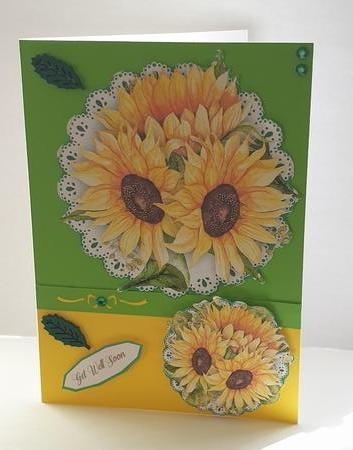 Beautiful Yellow Sunflower Topper by Zoe Metcalfe