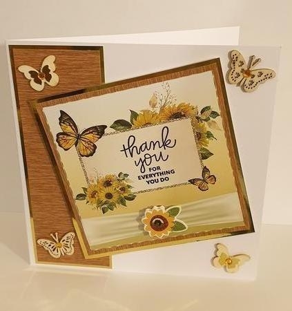 3 Yellow sunflower card fronts/toppers 2 by Zoe Metcalfe