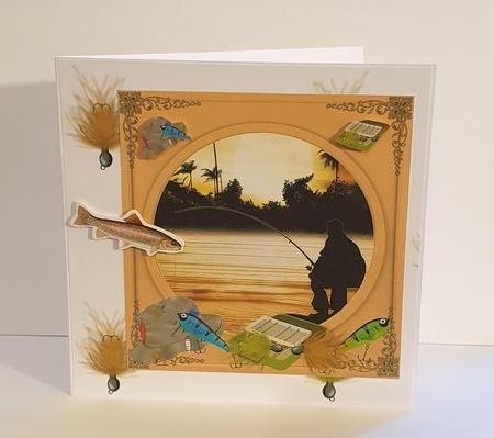 Fishing Fly Backing Paper by Zoe Metcalfe