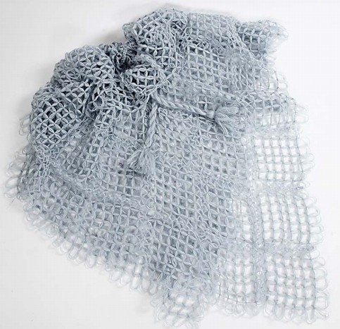 A Poncho woven on a Butterfly Loom