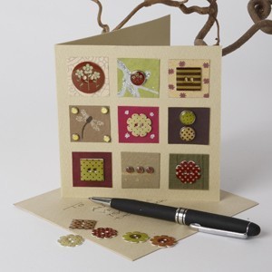 A Card with Mosaic Pictures