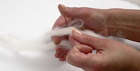 A Cushion made from Merino Wool