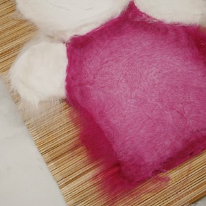 Wet felted hand doll