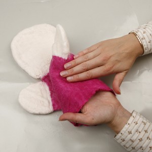Wet felted hand doll