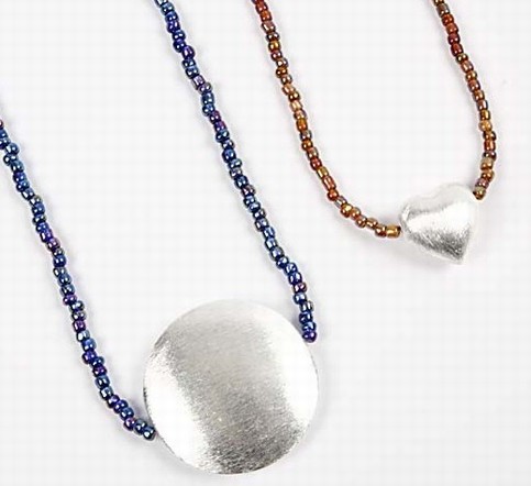 Necklace with rocaille beads
