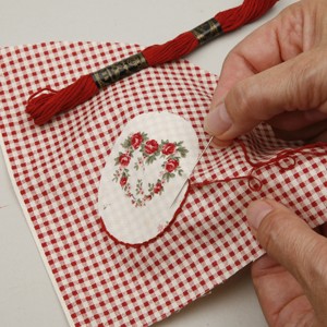 Christmas craft made of fabric