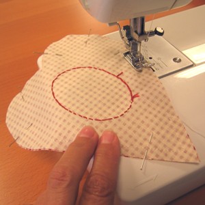 Christmas craft made of fabric