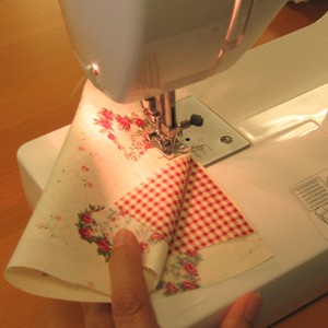 Christmas craft made of fabric