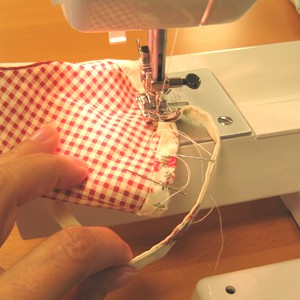 Christmas craft made of fabric