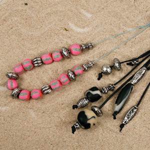 Cernit beads with pattern