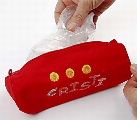 Pencil Cases with Stamp Printing