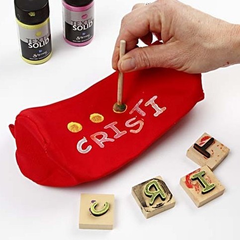 Pencil Cases with Stamp Printing
