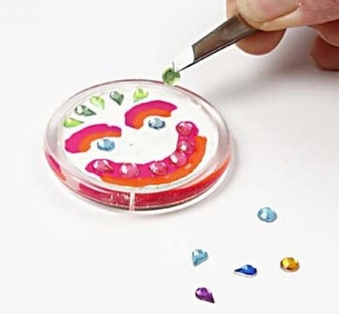 Fridge Magnets with Rhinestones