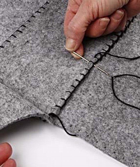 A Trendy Bag sewn from Felt