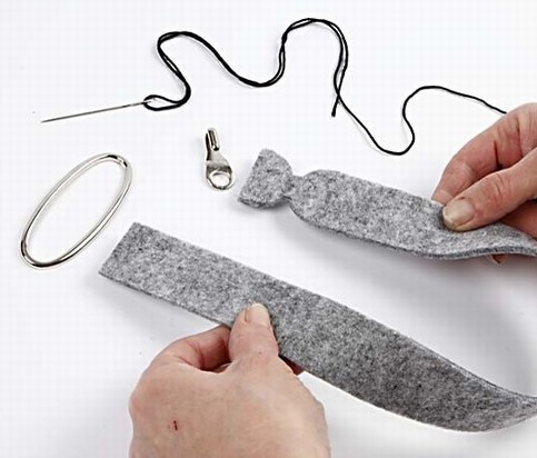 A Trendy Bag sewn from Felt