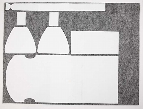 A Trendy Bag sewn from Felt