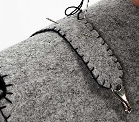 A Trendy Bag sewn from Felt