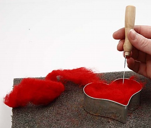 Felted Hearts