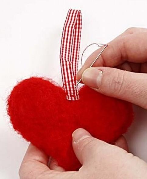Felted Hearts