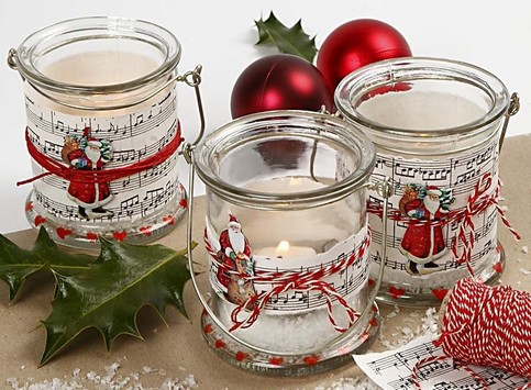 Candle Holders with a Metal Hanger