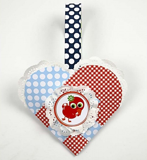 A Christmas Heart from London Design Paper