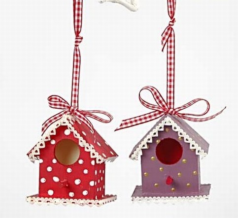Wooden and Wood Chip Christmas Decorations