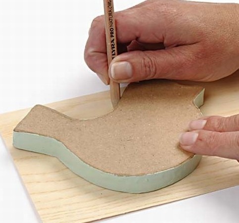 Papier-M ch with Wood Veneer