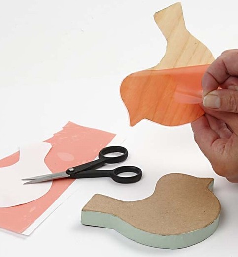 Papier-M ch with Wood Veneer