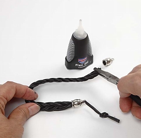 A Leather Cord Necklace with a Heart
