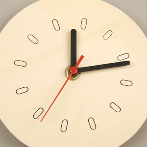 Wooden clock