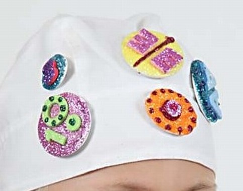 Badges with Glitter Effect