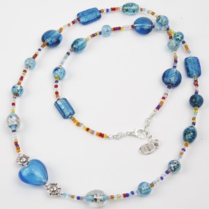 Beautiful necklace with mixed beads