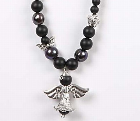 A Necklace with Angels and Agate