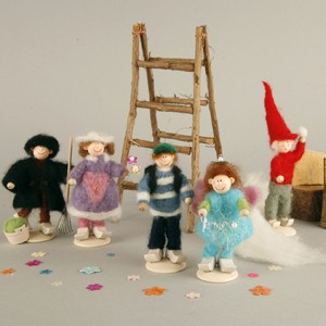Needle felted dolls