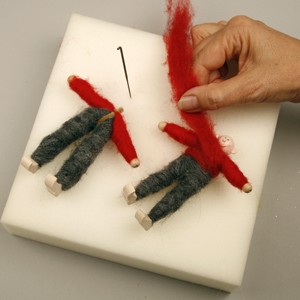 Needle felted dolls