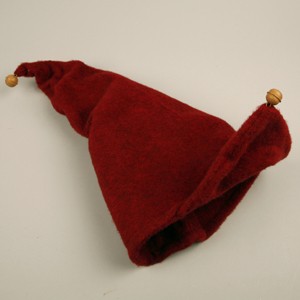 Christmas hat made of velour felt