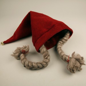 Christmas hat made of velour felt