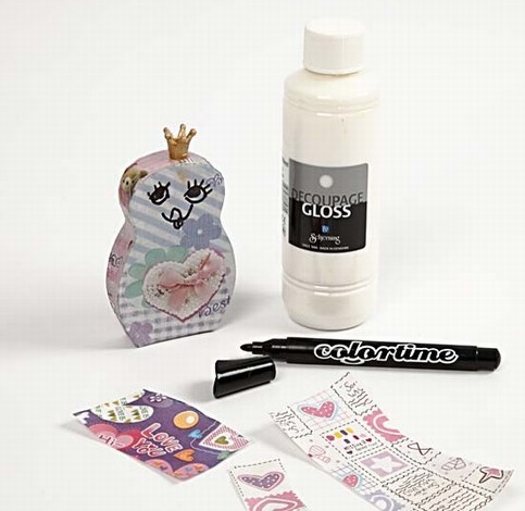 Babushka Dolls with Decoupage