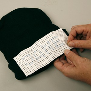 embroidery on knitted hat