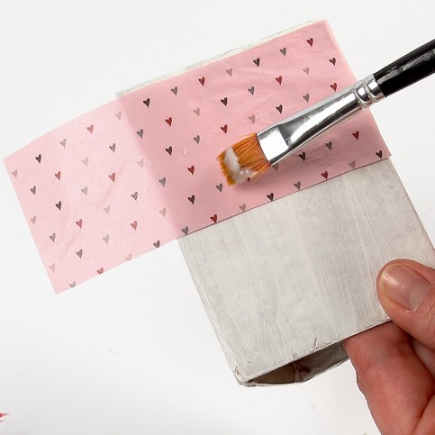 Decoupage Paper on Papier-M ch
