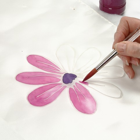Silk Painting fixed with an Iron