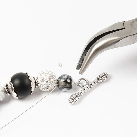 A Bracelet with a Heart Toggle Clasp