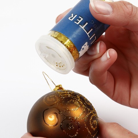 Christmas Baubles with Gold