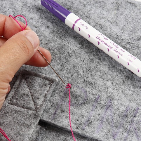 A Felt Bag with 3D Liner